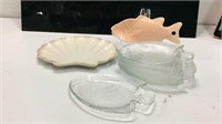 8 Glass Fish Plates and More K8B