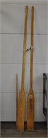 Wood oars, 84", only 1 oar lock