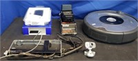 Box-Tracfone, Vivitar Flash 550FDN ,iRobot Roomba