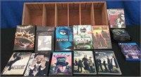 Box 10 DVDs, PlayStation 2 Games Small Shelf