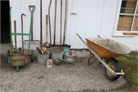 Wheel Barrow, Barrel Dolly, Lawn Tools & Buckets