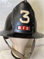 VINTAGE RICHARDSON FIRE DEPARTMENT FIRE HELMET