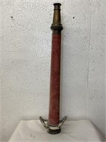 VINTAGE 30 INCH BRASS FIRE NOZZLE