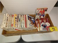 FLAT FULL OF VINTAGE HOCKEY RECORD BOOKS & GUIDES