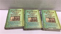 3 "The 4th Part of the Wold" Hard Cover Books"