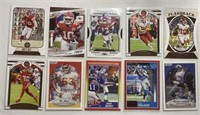 10 NFL Sports Cards - Tyreek Hill ad others