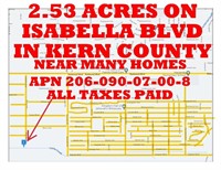 2.53 Acres In Kern County, California
