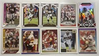 10 NFL Sports Cards - Sanders, Bowles and others