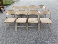 8 Metal Folding Chairs
