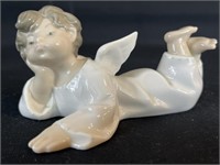 Lladro Porcelain Resting Angel