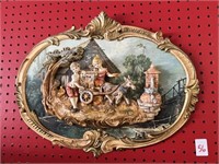 Vintage Empire Italy 3D Oval Wall Plaque