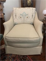 Cream Colored Slipper Chair