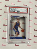 2020 Clearly Donruss #9 Luka Doncic Rookie PSA 9
