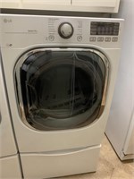 Lg Electric Dryer With Pedestal Drawer