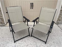 Lot Of 2 Folding Lawn Chairs
