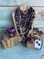 Purple Penguin - Costume Jewelry Set