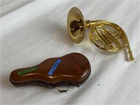 Lot Of 2 Miniature Musical Instruments