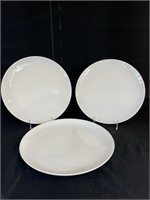 Lot of 3 Extra Large Crate & Barrel Plates