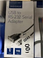 INSIGNIA USB TO ES 232 SERIAL ADAPTER
