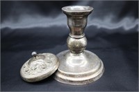 176.63g 925 Candlestick & Lid