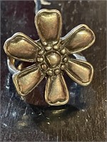 Vintage Sterling Silver Daisy Flower Ring