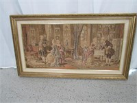 Framed Old French Tapestry