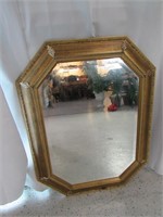 Gold Tone Wall Mirror