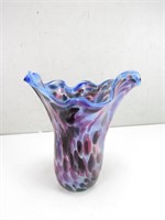 Shades of Purple Art Glass Vase
