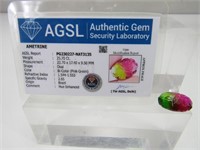 Synthetic Lab Manufactured "AGSL" Ametrine 25ct