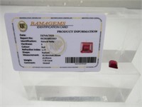 Synthetic, Lab Manufactured Ruby 7.35 Ct