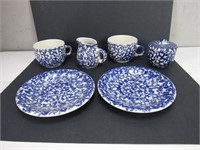 Blue & White Splatterware