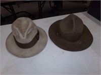 2-old hats from Union merc. Superior Wy