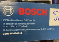 Bosch 1/2" Brushless Hammer Drill/Driver Kit
