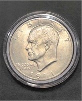 1971 - S Silver Eisenhower Dollar Unc