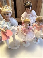 Porcelain Ballerina Doll Lot