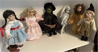 Wizard of Oz Porcelain Doll Lot Complete