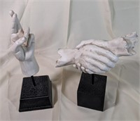 Large Hands Sculptures Lot