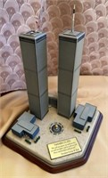Danbury Mint Twin Towers Figurine Statue Decor