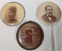 Old Timey African American Photos on Round Tins