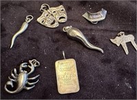 Sterling Silver Charms lot of 7 .925
