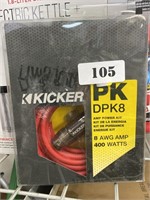 Kicker PK DPK8 AMP Power Kit 400 Watts