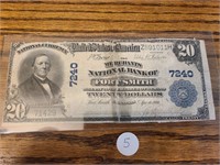 1904 $20 Merchants Bank, Fort Smith, Arkansas