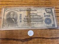 1907 $20 Arkansas National Bank, Fayetteville, AR