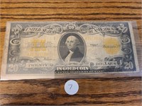 1922 $20 In Gold Coin Note