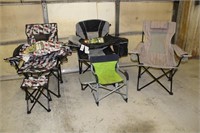 4 CAMPING FOLDING CHAIRS