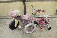 BICYCLE AND TRICYCLE WITH A LITTLE LIFE LEFT