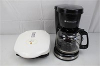 TOAST MASTER COFFEE MAKER & GEORGE FOREMAN GRILL