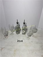 Anchor Hocking oil drip dispensors - Yager Glasses