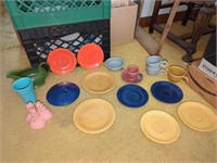 Group of Fiesta Ware Dishes