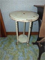Antique Oddball round table with tobacco twist